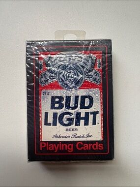 Bud Light Playing‎ Cards - Black, Red & Blue Deck